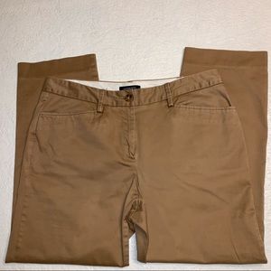 Land’s End, Size 8, Tan Crop Chinos